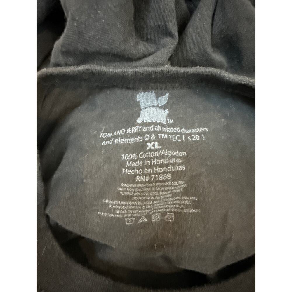 Tom and Jerry Black Graphic T Shirt XL Extra Large Men Adult - Picture 8 of 11